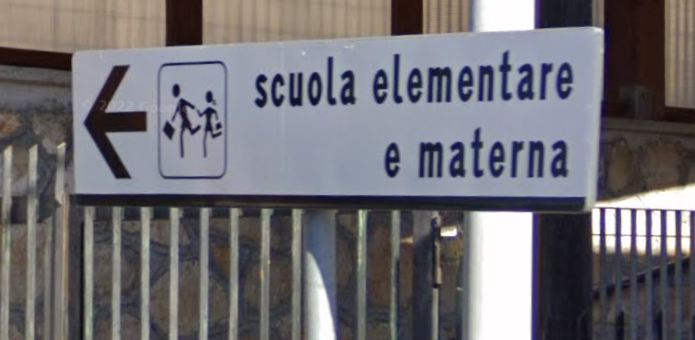 lowercase italian sign